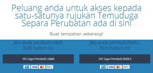 Cara tempah ebook temuduga Separa Perubatan 001